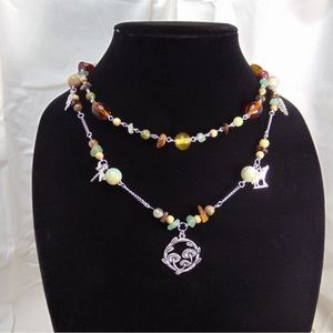 Handmade necklace 🤎💚